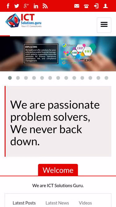Screenshot of ictsolutions.guru