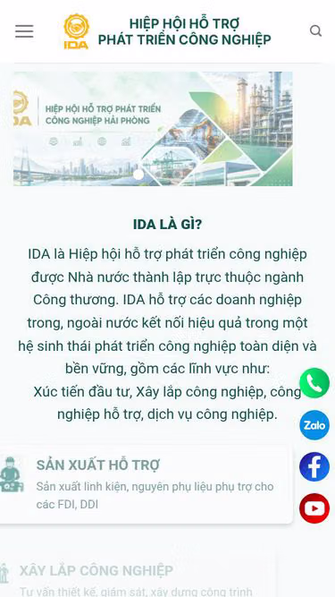 Screenshot of ida.org.vn