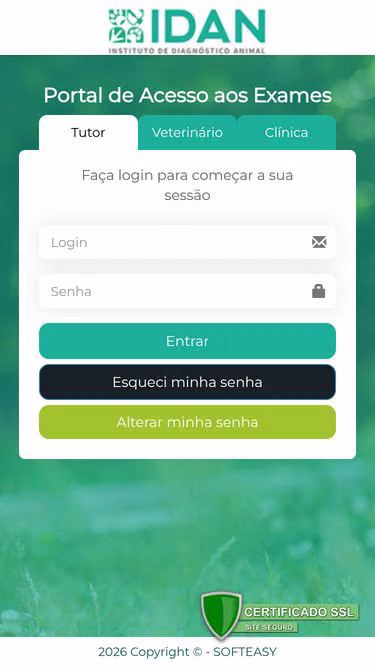 Screenshot of idan.com.br