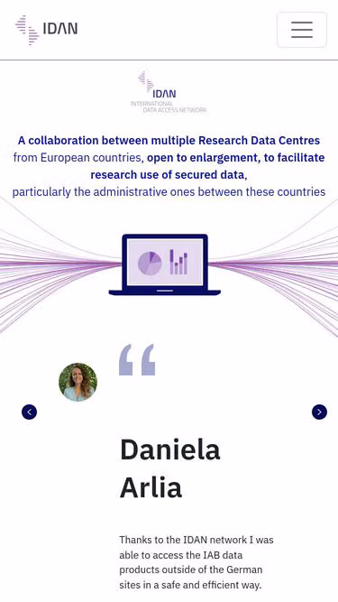 Screenshot of idan.network