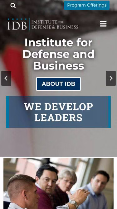 Screenshot of idb.org