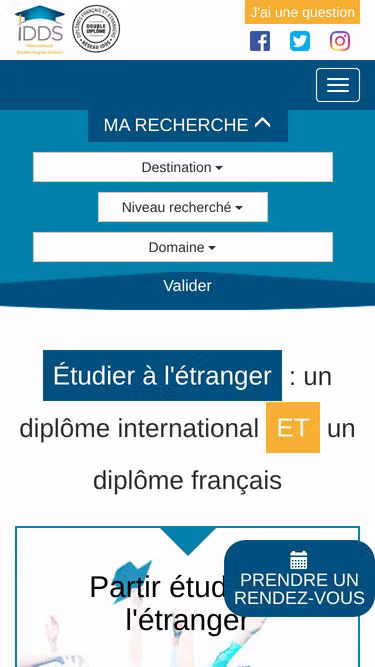 Screenshot of idds.fr