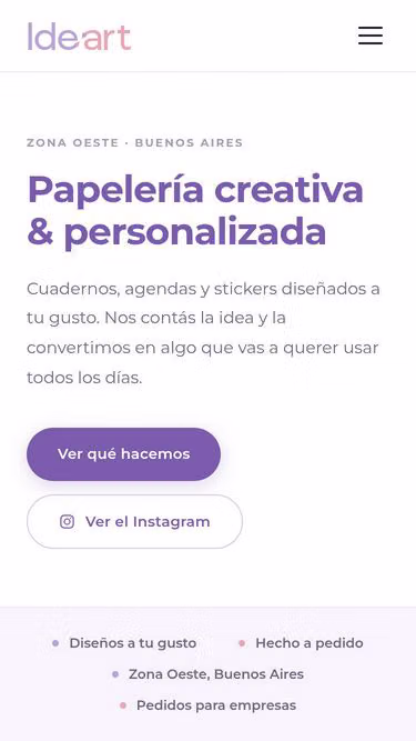 Screenshot of ideart.ar