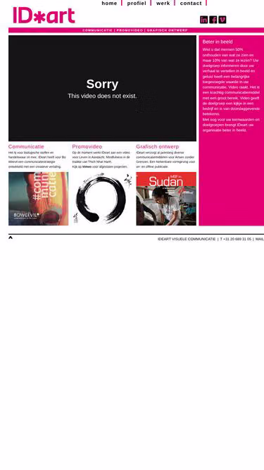 Screenshot of ideart.nl