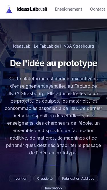 Screenshot of ideaslab.fr