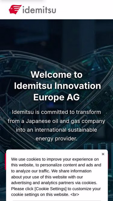 Screenshot of idemitsu.ch