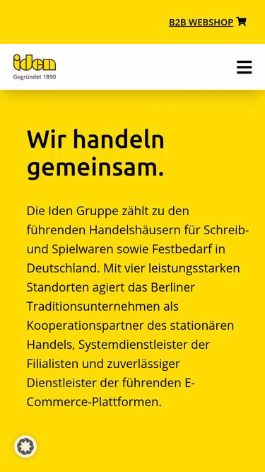 Screenshot of iden.de