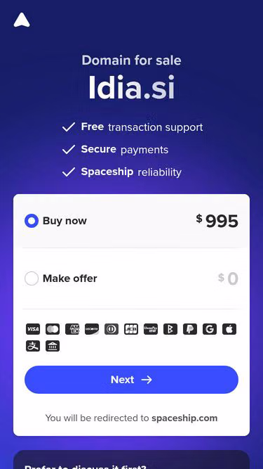 Screenshot of idia.si