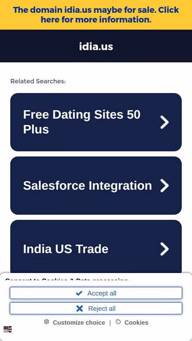 Screenshot of idia.us
