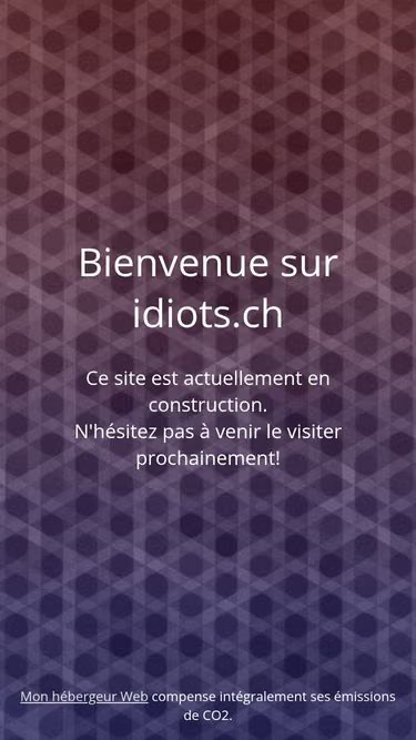 Screenshot of idiots.ch