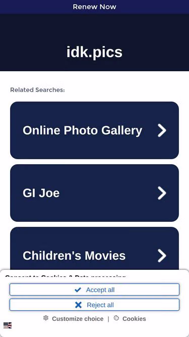 Screenshot of idk.pics