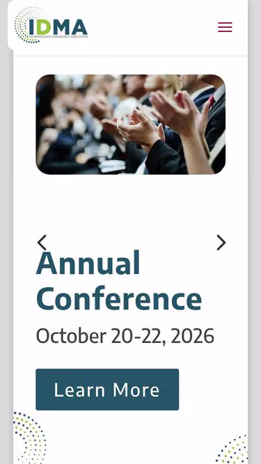 Screenshot of idma.org