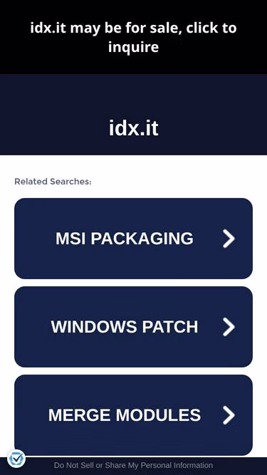 Screenshot of idx.it