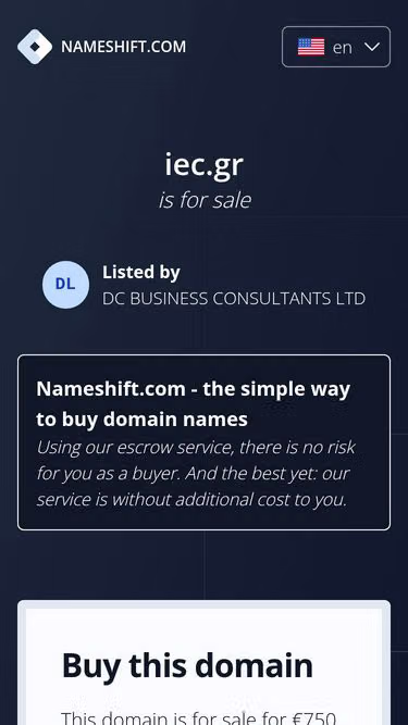 Screenshot of iec.gr