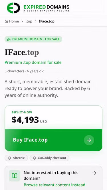 Screenshot of iface.top