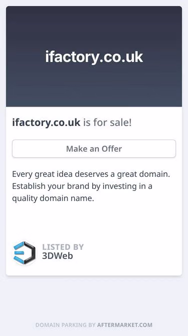 Screenshot of ifactory.co.uk