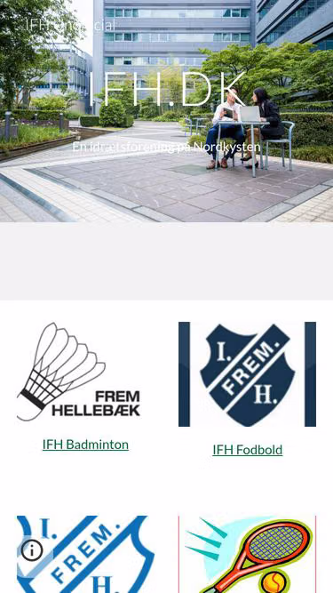 Screenshot of ifh.dk