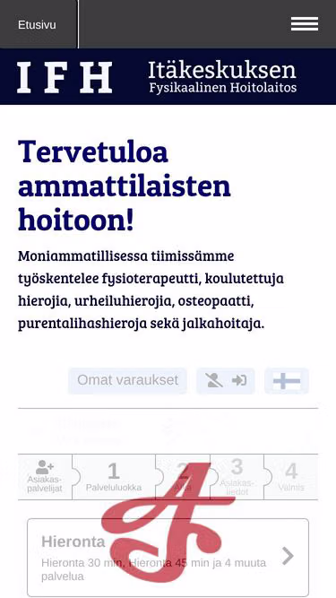 Screenshot of ifh.fi