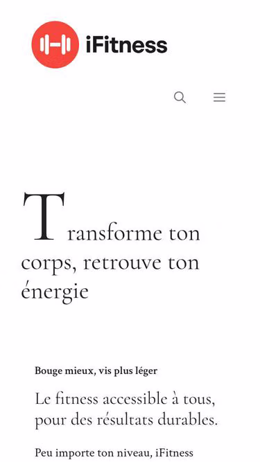 Screenshot of ifitness.fr