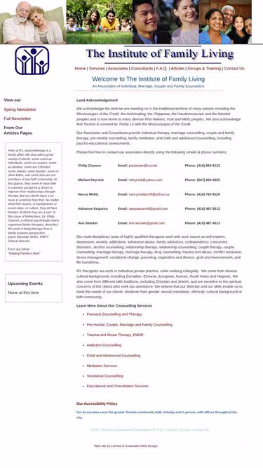 Screenshot of ifl.on.ca