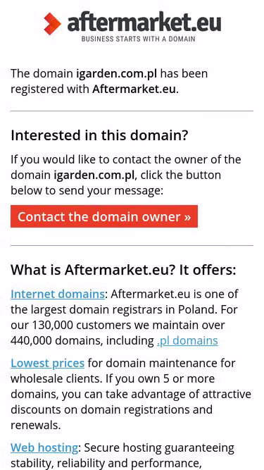 Screenshot of igarden.com.pl