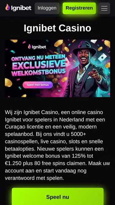 Screenshot of ignibet.nl