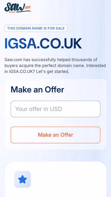 Screenshot of igsa.co.uk