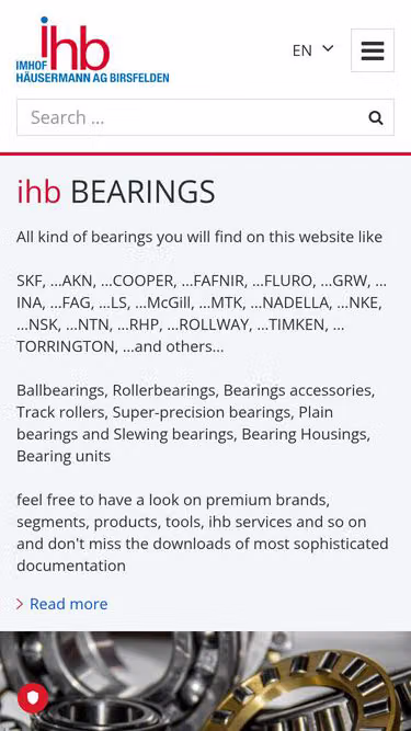 Screenshot of ihb.ch