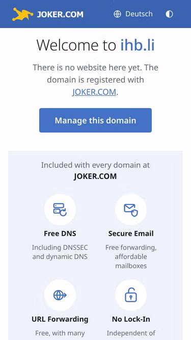 Screenshot of ihb.li