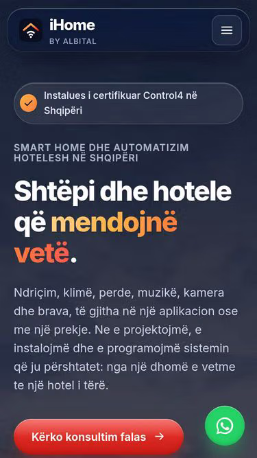 Screenshot of ihome.al