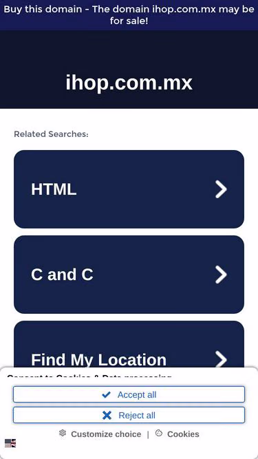 Screenshot of ihop.com.mx