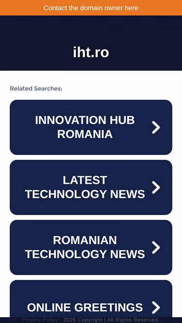 Screenshot of iht.ro