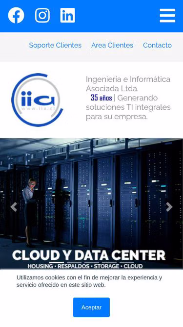 Screenshot of iia.cl
