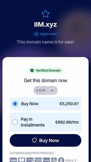 Screenshot of iim.xyz