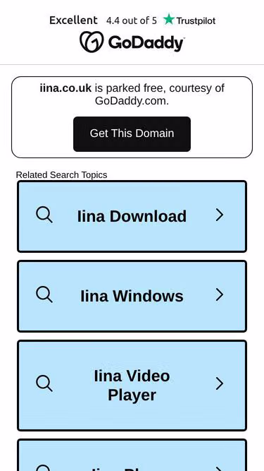 Screenshot of iina.co.uk