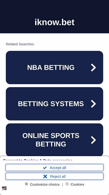 Screenshot of iknow.bet