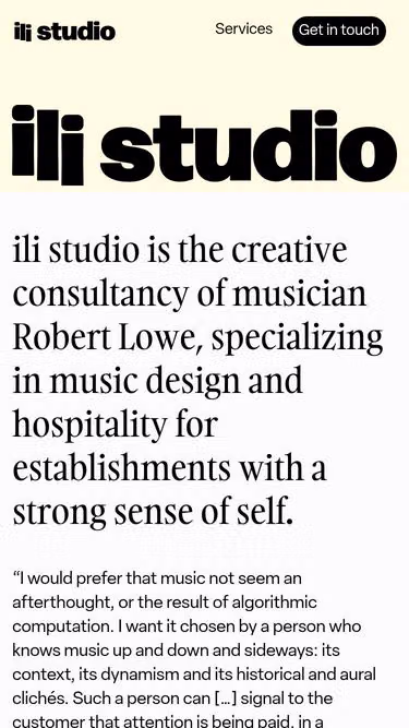 Screenshot of ili.studio