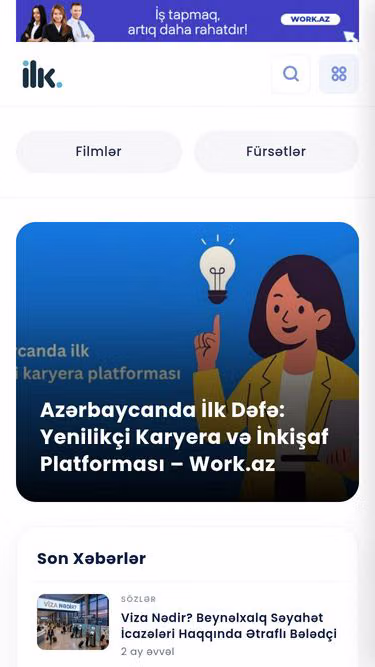 Screenshot of ilk.az