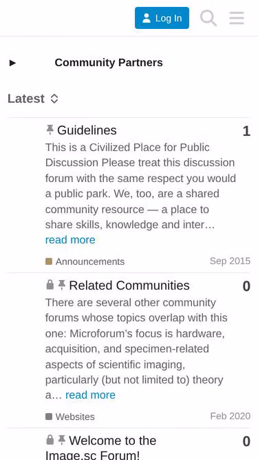Screenshot of image.sc