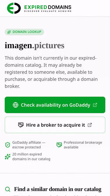 Screenshot of imagen.pictures