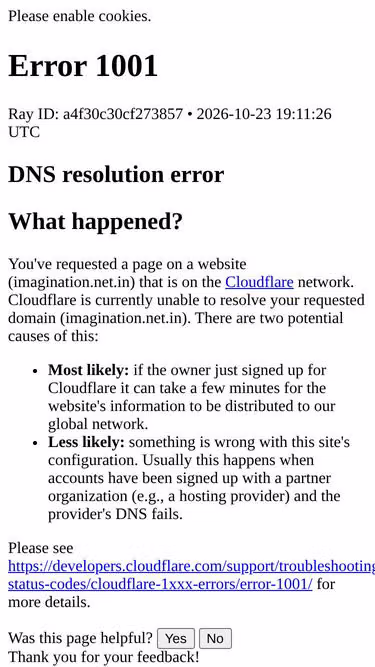 Screenshot of imagination.net.in