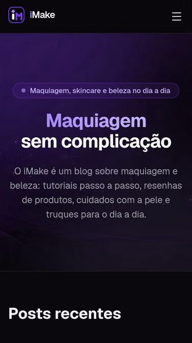 Screenshot of imake.blog