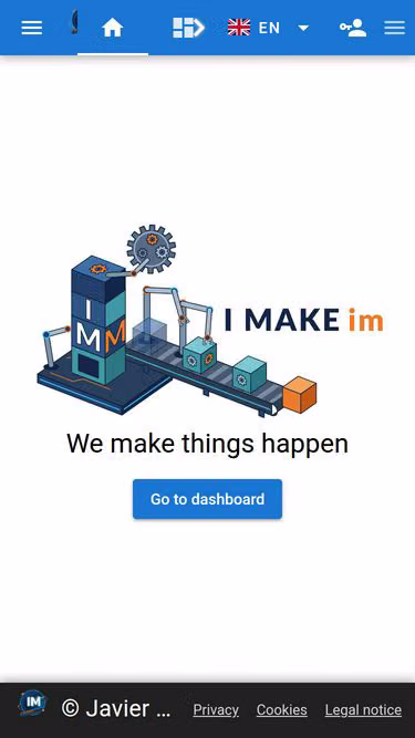 Screenshot of imake.im