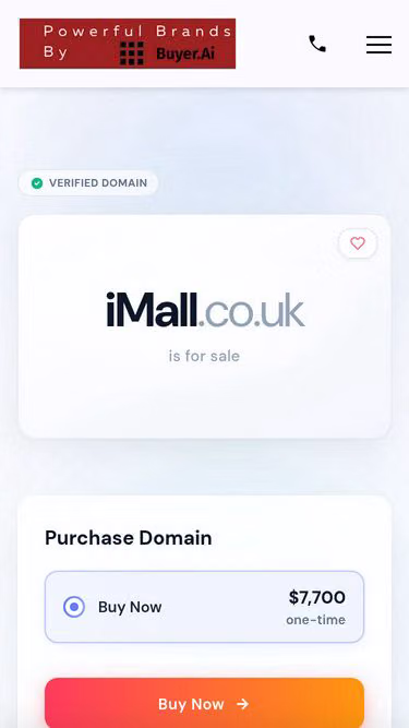 Screenshot of imall.co.uk