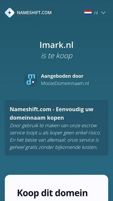 Screenshot of imark.nl
