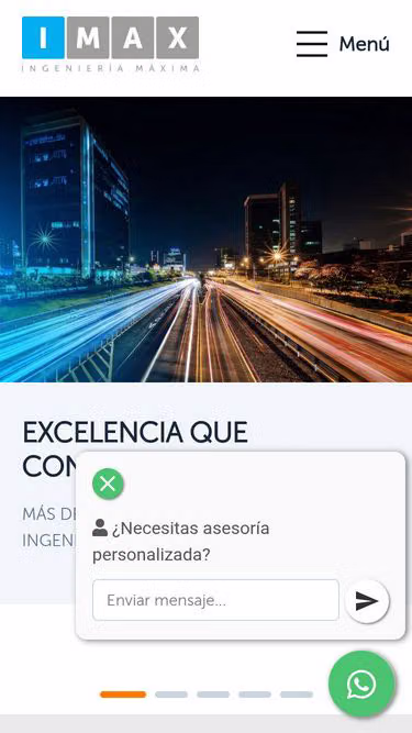 Screenshot of imax.com.pe