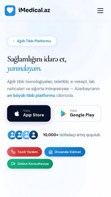 Screenshot of imedical.az