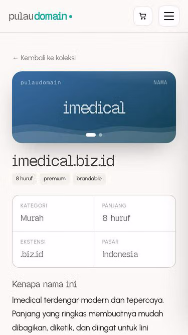 Screenshot of imedical.biz.id