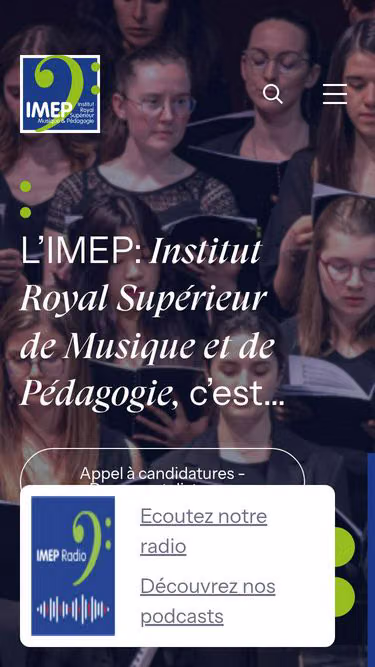 Screenshot of imep.be