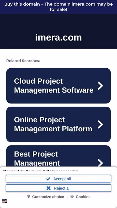 Screenshot of imera.com